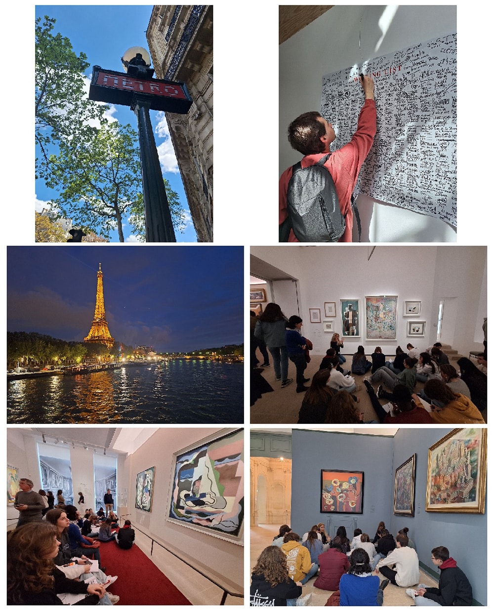 Découverte du Paris des Arts Ensemble Scolaire Edmond Michelet Brive
